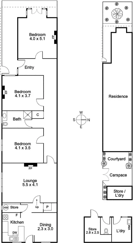 Floorplan of Homely house listing, 222A Williams Road, Toorak VIC 3142