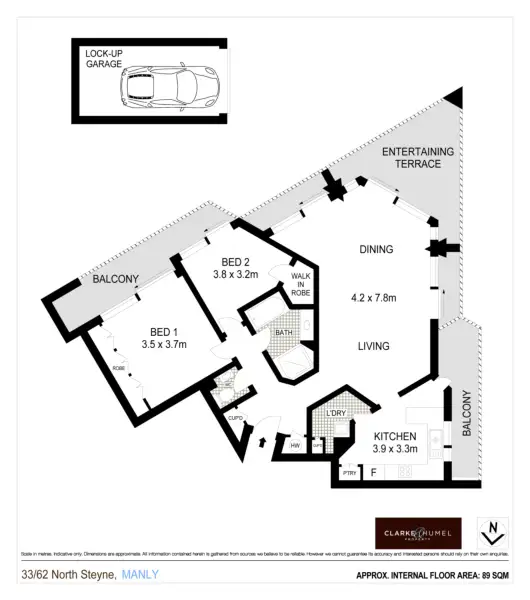 Floorplan of Homely apartment listing, 33/62 North Steyne, Manly NSW 2095