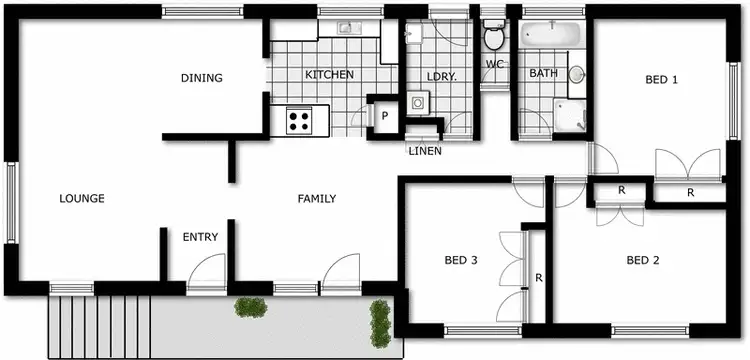 Floorplan of Homely house listing, 3 Bridge Place, Latham ACT 2615