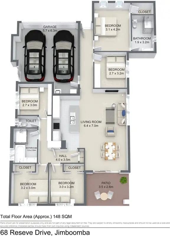 Floorplan of Homely house listing, 68 Reserve Drive, Jimboomba QLD 4280