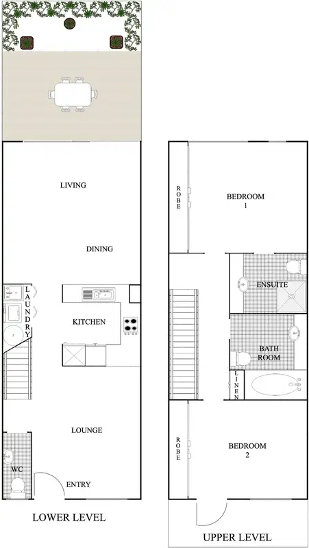 Floorplan of Homely townhouse listing, 18/2 Archibald Street, Lyneham ACT 2602