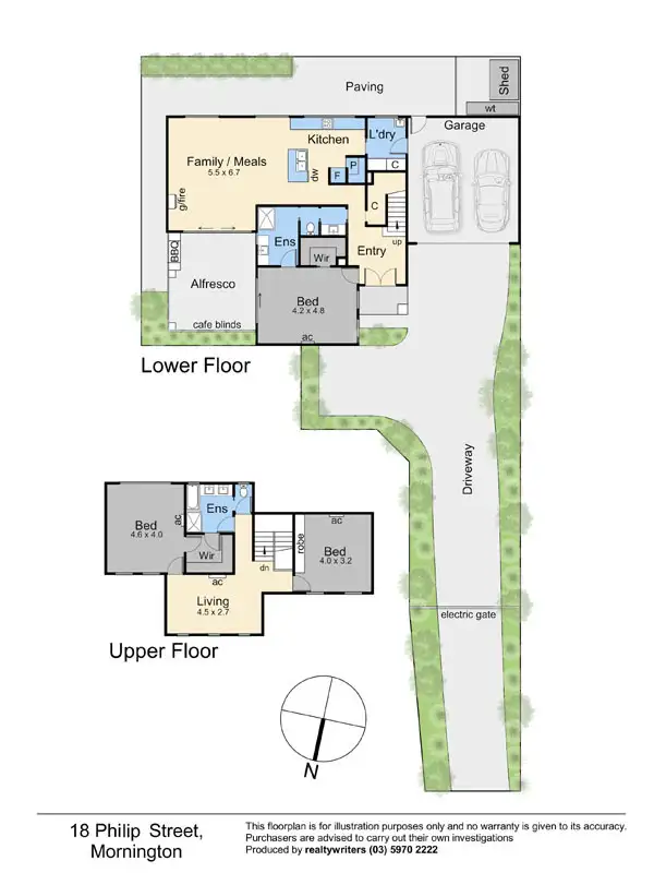 Floorplan of Homely townhouse listing, 18 Philip Street, Mornington VIC 3931