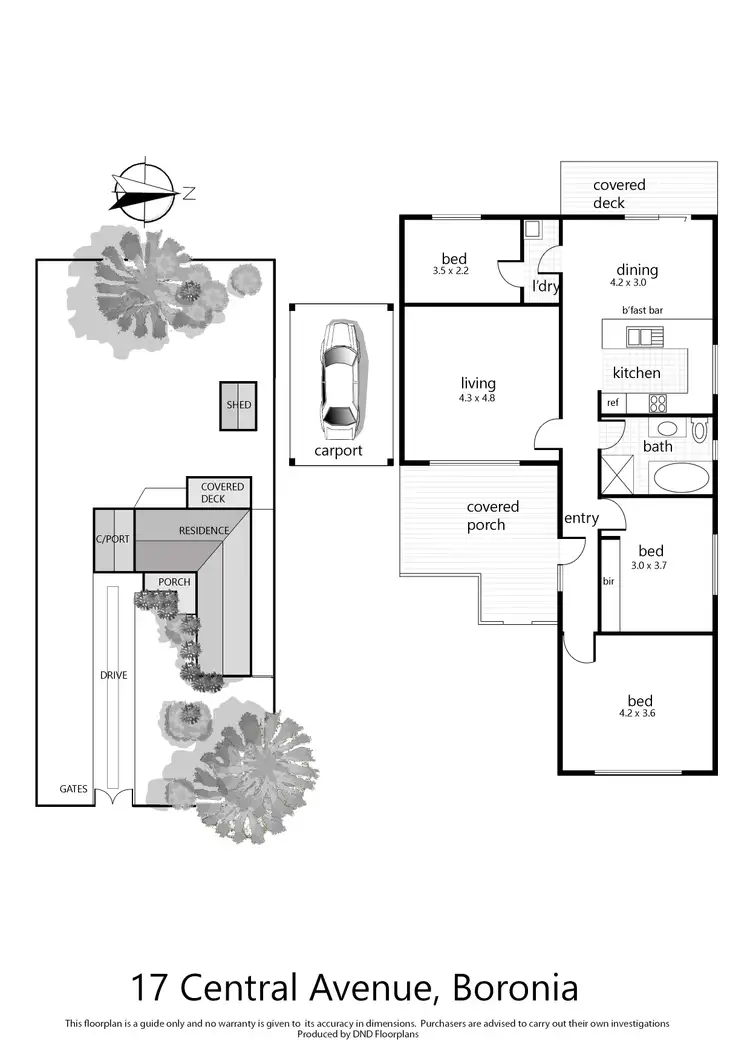 Floorplan of Homely house listing, 17 Central Avenue, Boronia VIC 3155