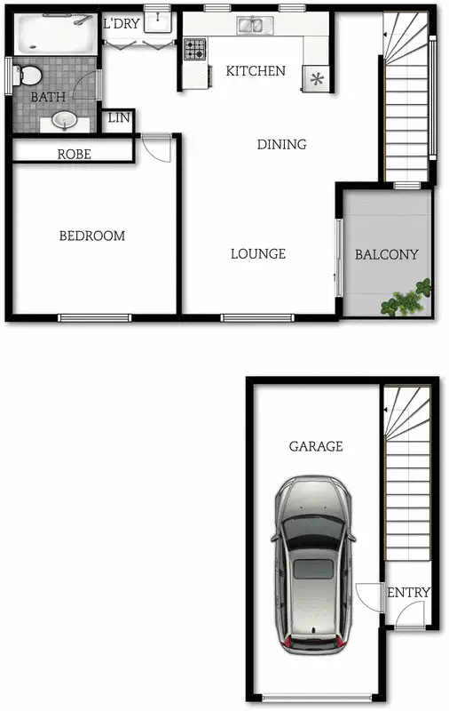 Floorplan of Homely apartment listing, 2/1 Oberon Close, Harrison ACT 2914