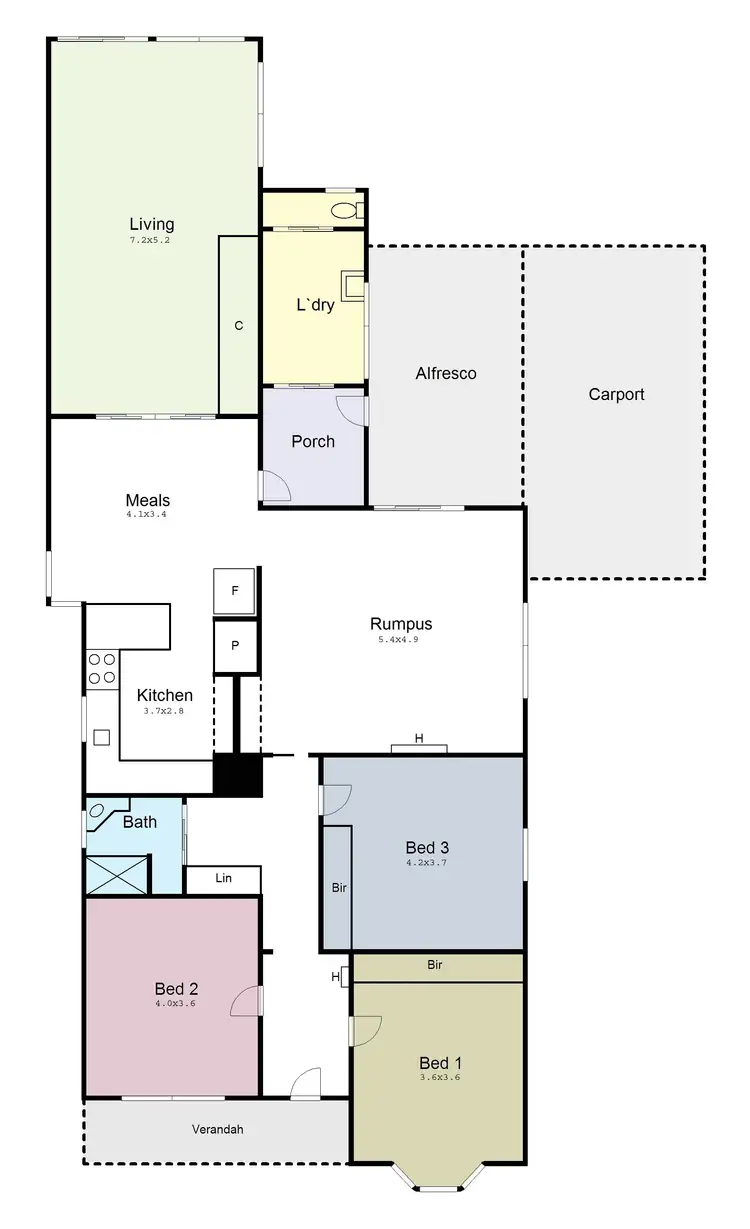 Floorplan of Homely house listing, 205 Leith Street, Redan VIC 3350