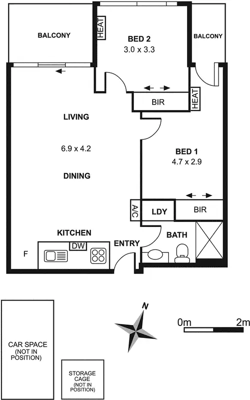 Floorplan of Homely apartment listing, 902/377 Burwood Road, Hawthorn VIC 3122
