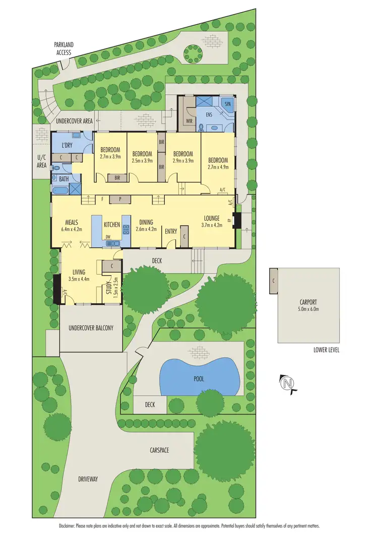 Floorplan of Homely house listing, 11 The Parkway, Diamond Creek VIC 3089