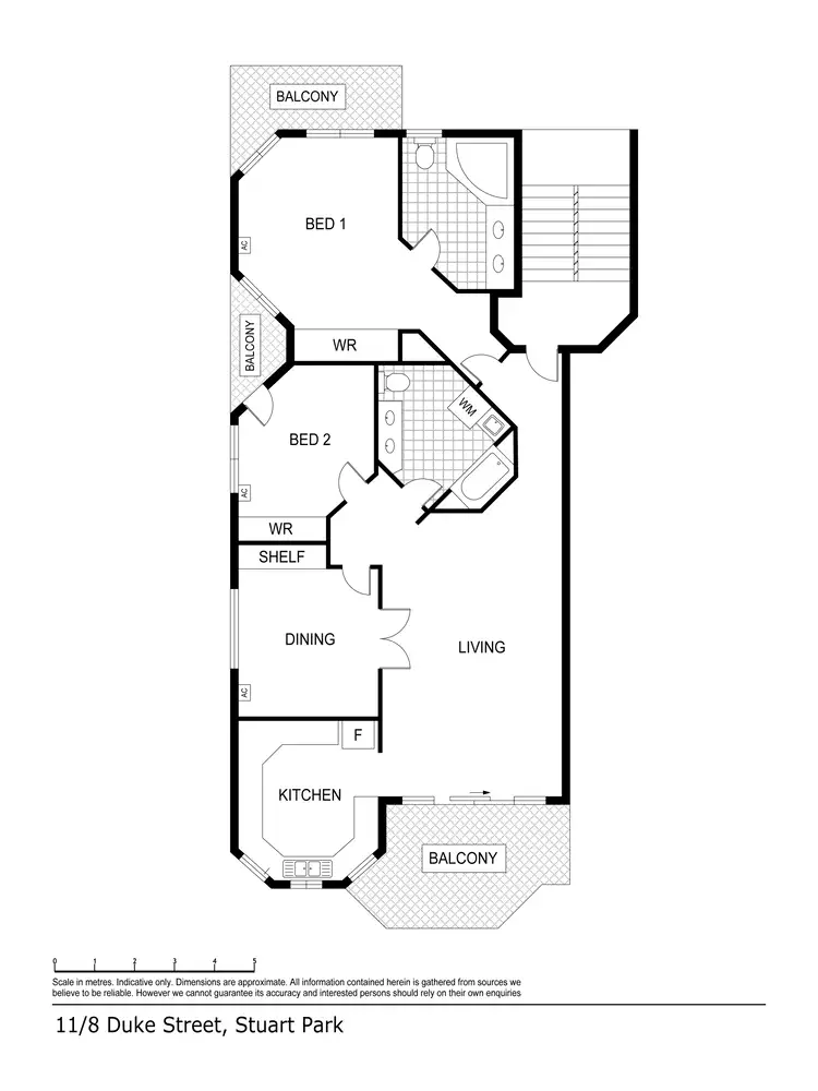 Floorplan of Homely unit listing, 11/8 Duke Street, Stuart Park NT 820