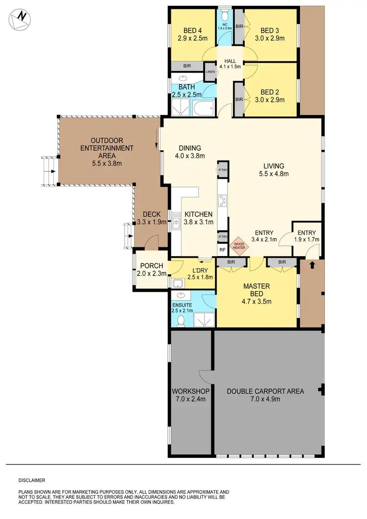 Floorplan of Homely house listing, 7 Campbell Crescent, Enfield VIC 3352
