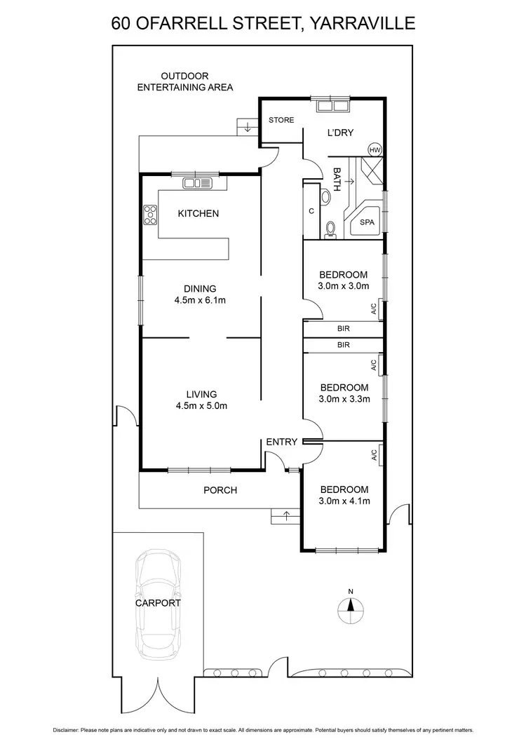 Floorplan of Homely house listing, 60 O'Farrell Street, Yarraville VIC 3013