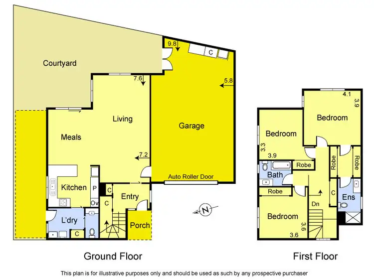 Floorplan of Homely townhouse listing, 2/14 Broad Street, Greensborough VIC 3088