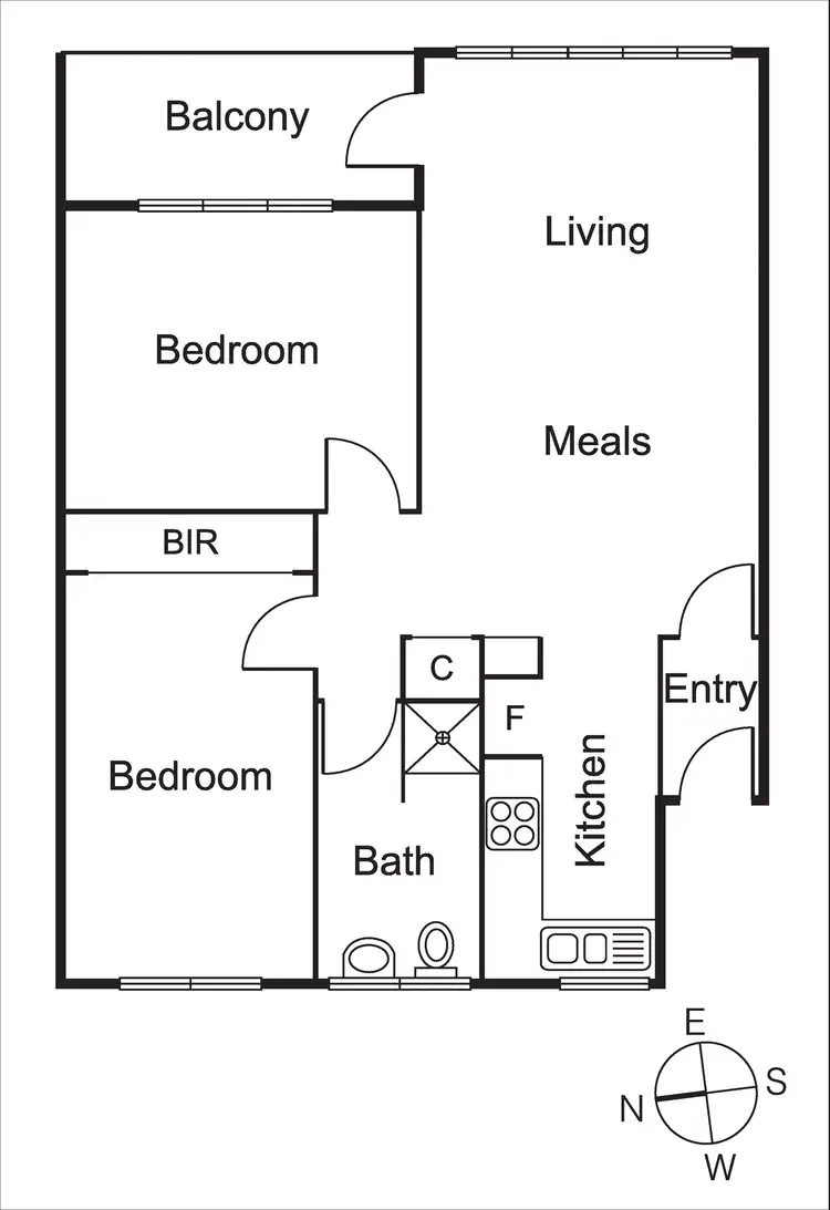 Floorplan of Homely apartment listing, 33/20 Shirley Grove, St Kilda East VIC 3183