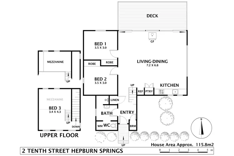 Floorplan of Homely house listing, 2 Tenth Street, Hepburn Springs VIC 3461