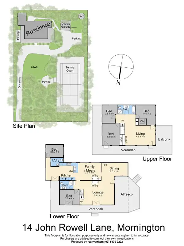 Floorplan of Homely house listing, 12-14 John Rowell Lane, Mornington VIC 3931