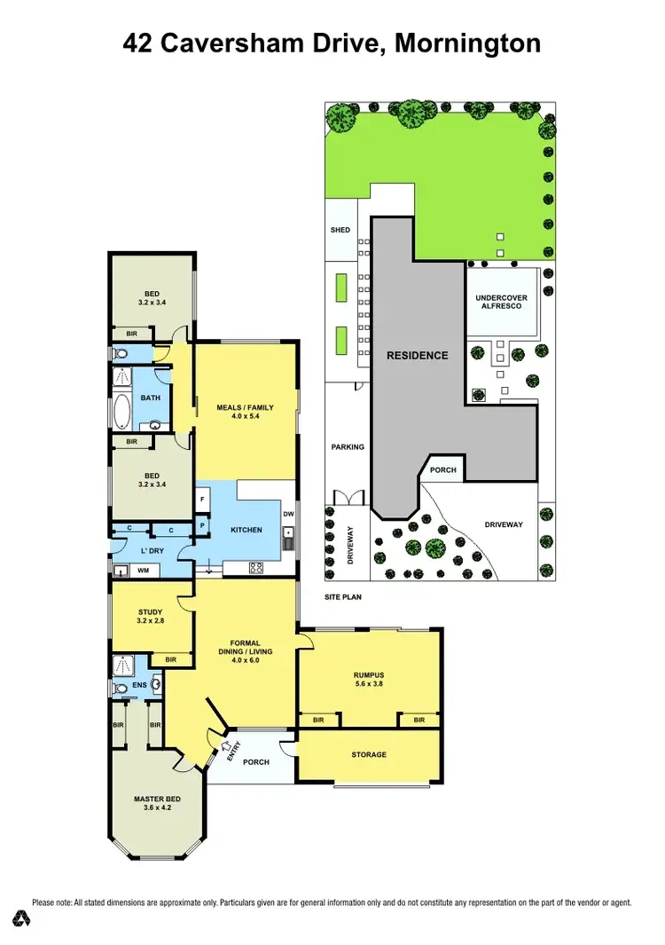 Floorplan of Homely house listing, 42 Caversham Drive, Mornington VIC 3931