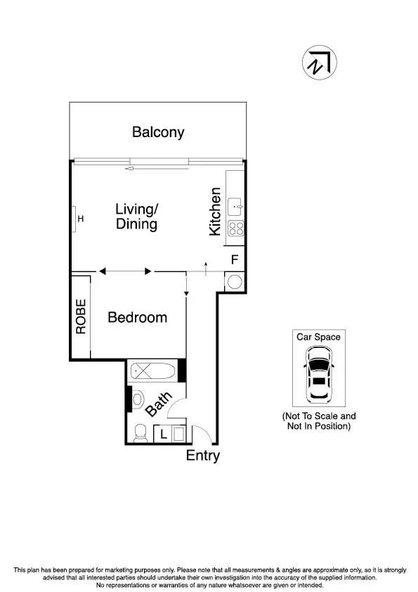 Floorplan of Homely apartment listing, 33/149 Fitzroy Street, St Kilda VIC 3182