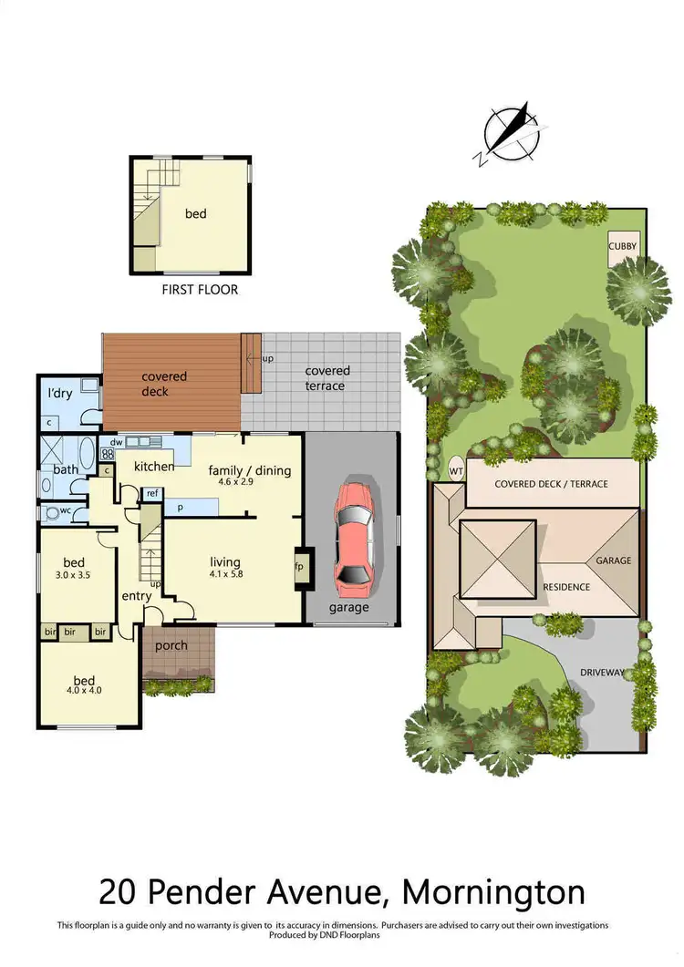Floorplan of Homely house listing, 20 Pender Avenue, Mornington VIC 3931
