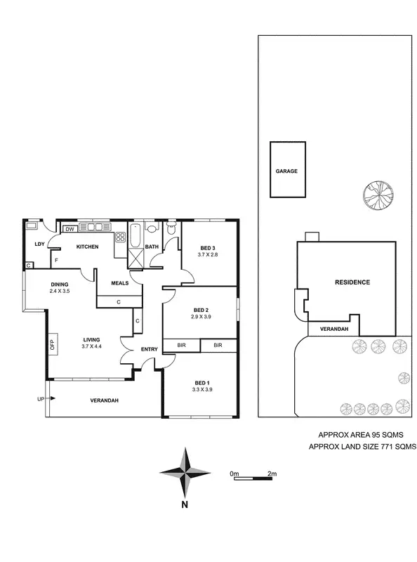 Floorplan of Homely house listing, 2 Biscayne Drive, Mount Waverley VIC 3149
