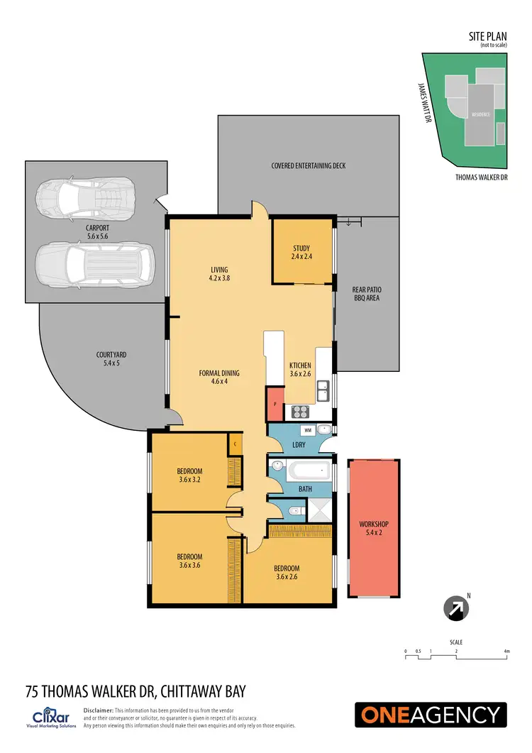 Floorplan of Homely house listing, 75 Thomas Walker Drive, Chittaway Bay NSW 2261