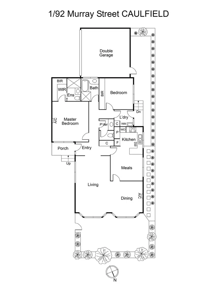 Floorplan of Homely townhouse listing, 1/92 Murray Street, Caulfield VIC 3162