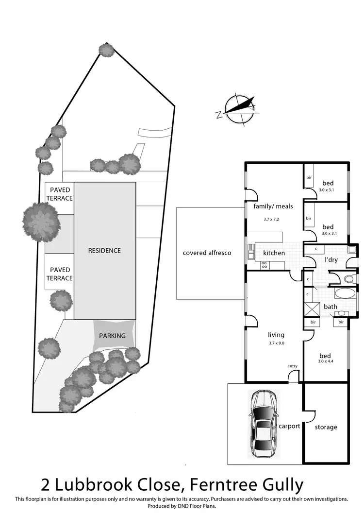 Floorplan of Homely house listing, 2 Lubbrook Close, Ferntree Gully VIC 3156