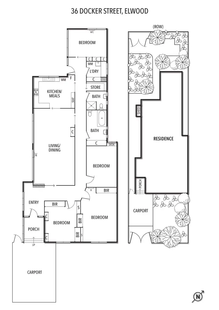 Floorplan of Homely house listing, 36 Docker Street, Elwood VIC 3184