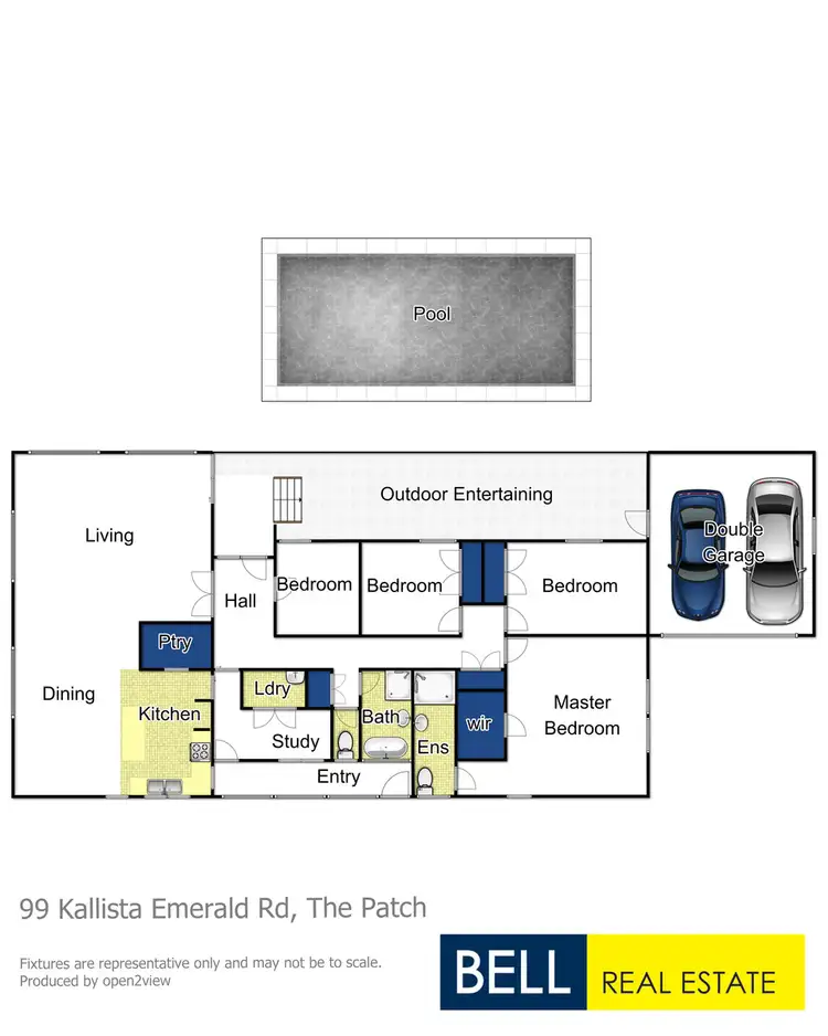 Floorplan of Homely house listing, 99 Kallista-Emerald Road, The Patch VIC 3792