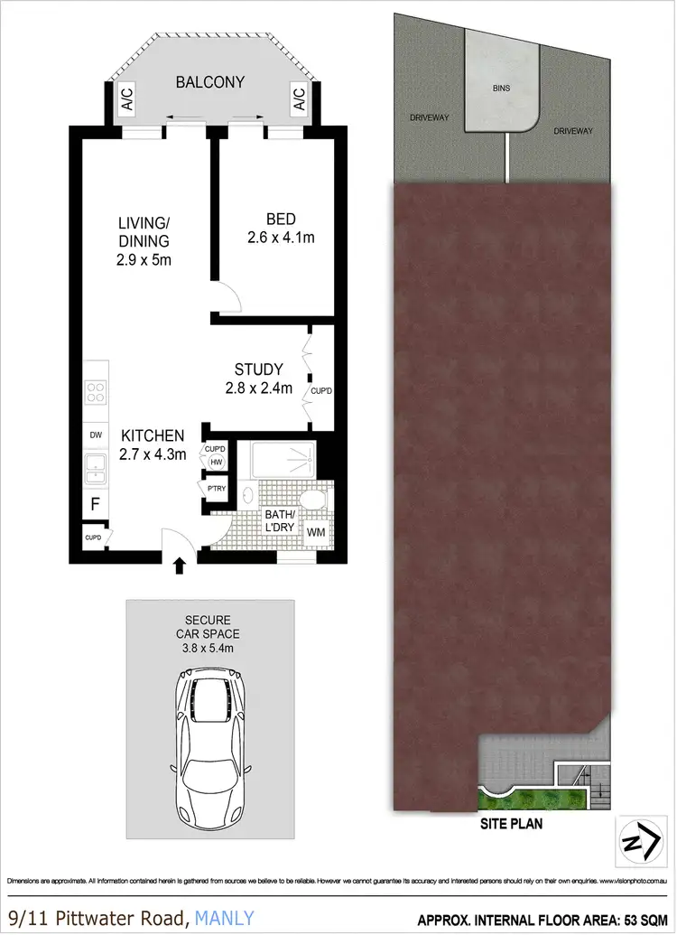 Floorplan of Homely apartment listing, 9/11 Pittwater Road, Manly NSW 2095