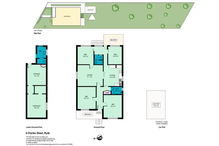 Floorplan of Homely house listing, 6 Charles Street, Ryde NSW 2112