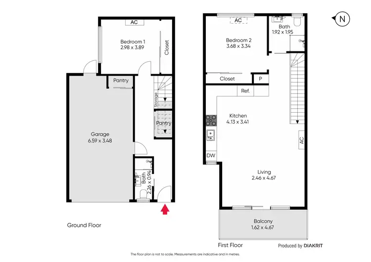 Floorplan of Homely townhouse listing, 2/17 Park Avenue, Preston VIC 3072