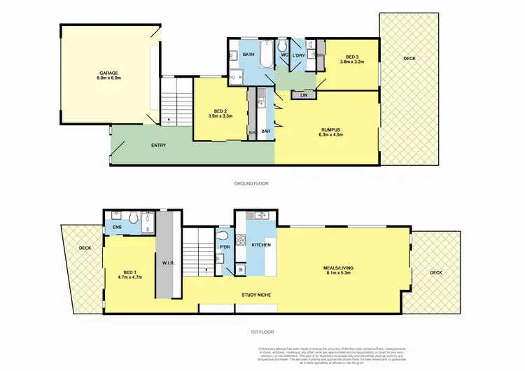Floorplan of Homely townhouse listing, 1/21 Pomora Avenue, Torquay VIC 3228