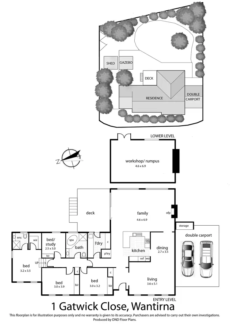 Floorplan of Homely house listing, 1 Gatwick Close, Wantirna VIC 3152