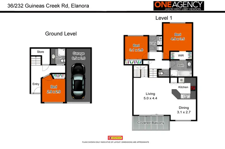 Floorplan of Homely townhouse listing, 36/232 Guineas Creek Road, Elanora QLD 4221
