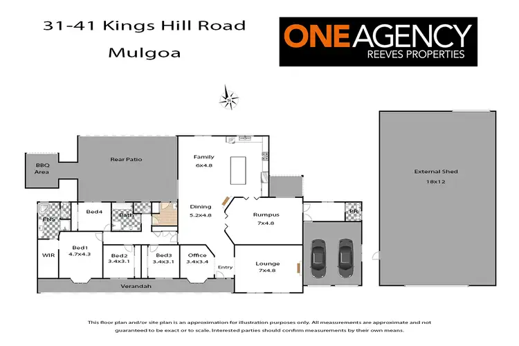 Floorplan of Homely rural property listing, 31-41 Kings Hill Road, Mulgoa NSW 2745