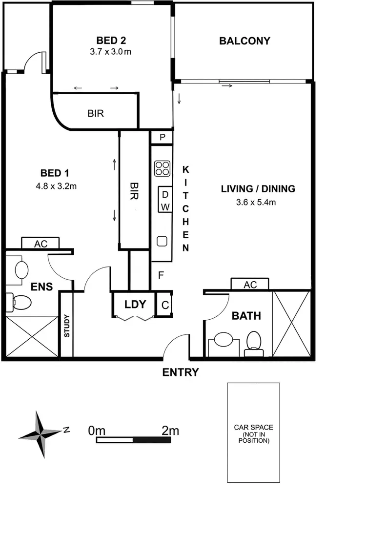 Floorplan of Homely apartment listing, 107N/229 Toorak Road, South Yarra VIC 3141