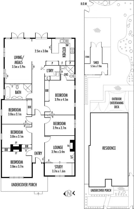 Floorplan of Homely house listing, 47 Bayview Road, Yarraville VIC 3013