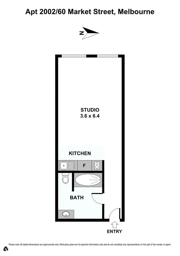Floorplan of Homely apartment listing, 2002/60 Market Street, Melbourne VIC 3000