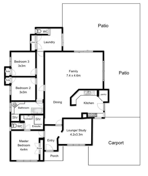 Floorplan of Homely rural property listing, 29 Brockway Drive, Gelorup WA 6230