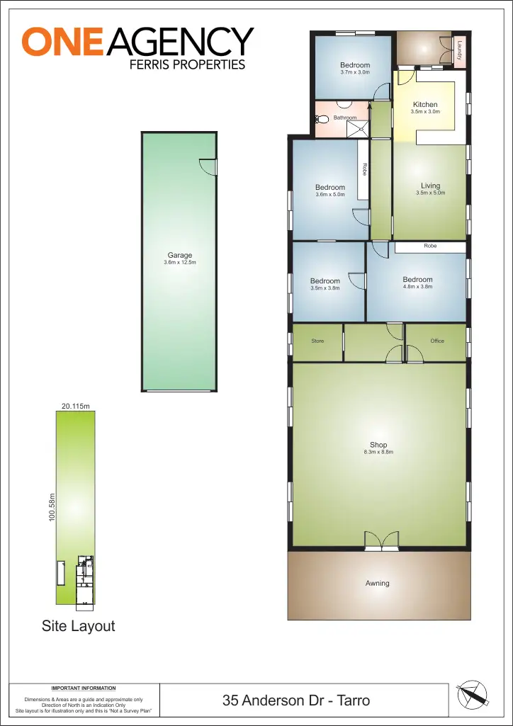 Floorplan of Homely house listing, 35 Anderson Drive, Tarro NSW 2322