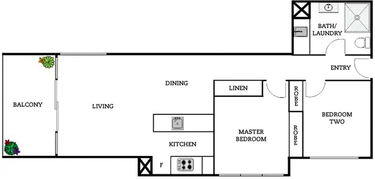 Floorplan of Homely apartment listing, 60/5 Burnie Street, Lyons ACT 2606