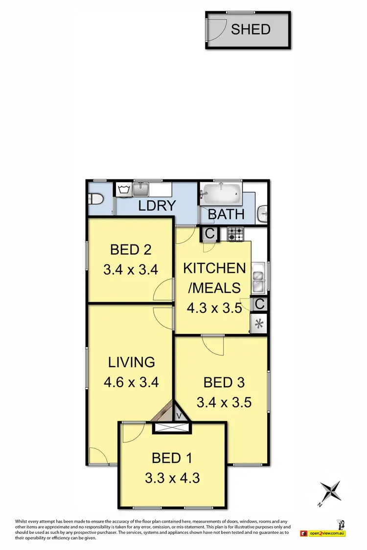 Floorplan of Homely house listing, 65 Hyde Street, Footscray VIC 3011