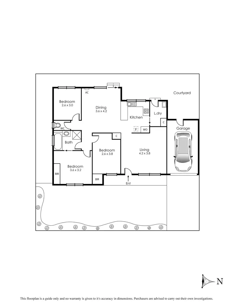 Floorplan of Homely townhouse listing, 29 Munro Avenue, Cheltenham VIC 3192