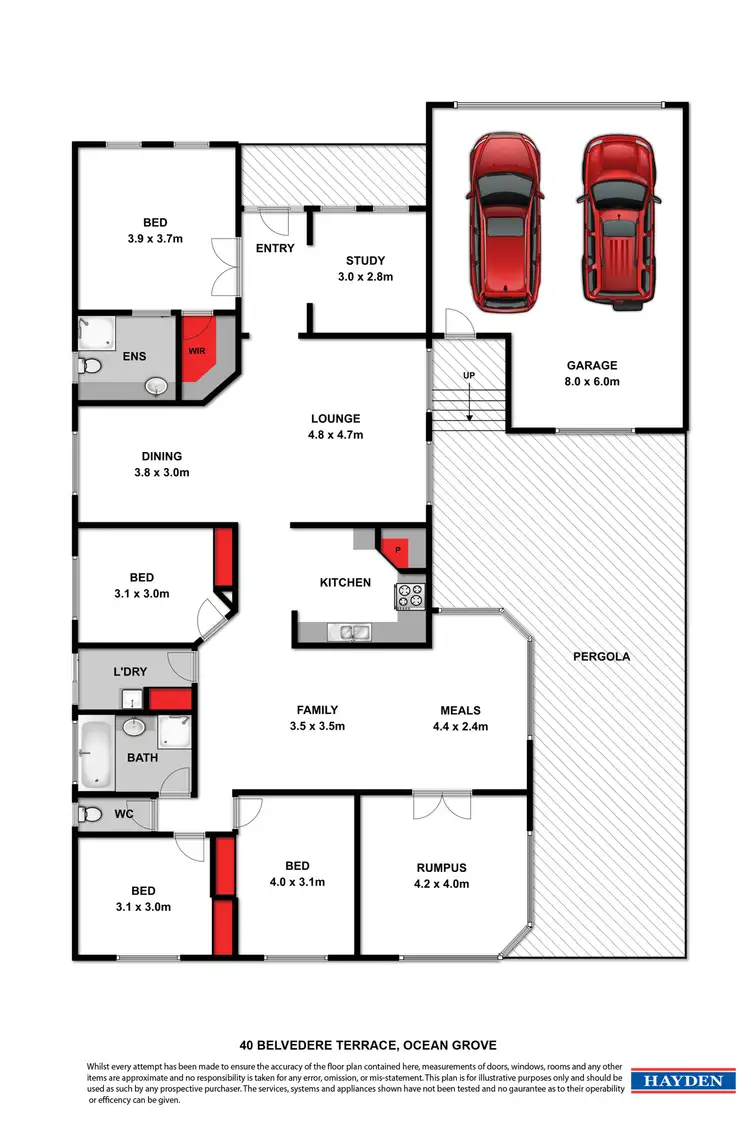 Floorplan of Homely house listing, 40 Belvedere Terrace, Ocean Grove VIC 3226