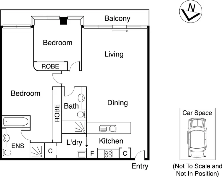 Floorplan of Homely apartment listing, 1003/118 Russell Street, Melbourne VIC 3000