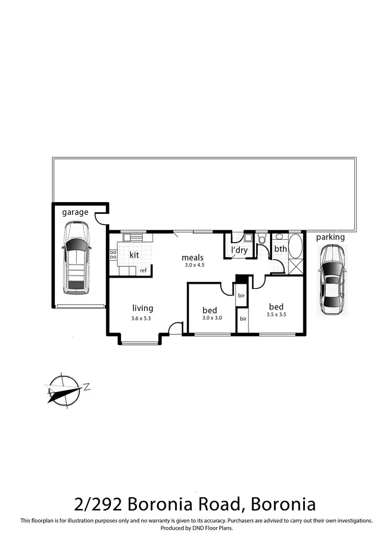 Floorplan of Homely unit listing, 2/292 Boronia Road, Boronia VIC 3155
