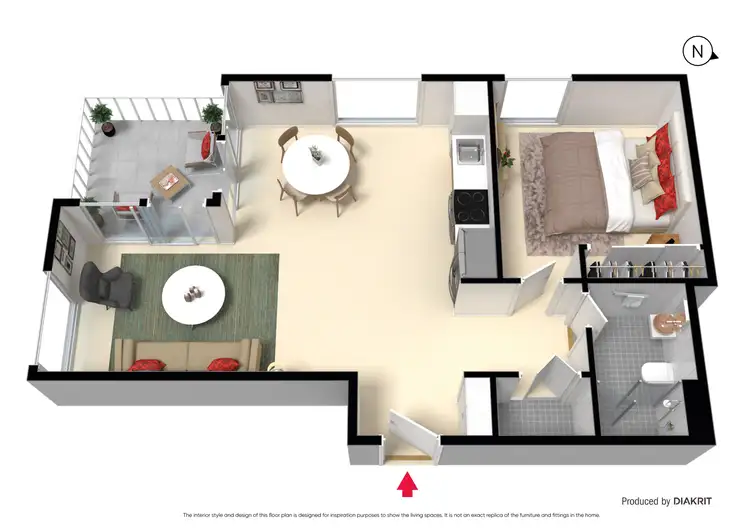 Floorplan of Homely apartment listing, 503/8C Evergreen Mews, Armadale VIC 3143