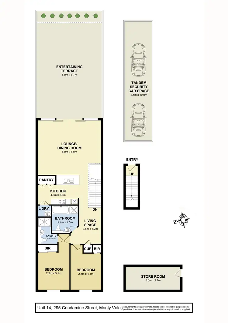 Floorplan of Homely apartment listing, 14/295 Condamine Street, Manly Vale NSW 2093