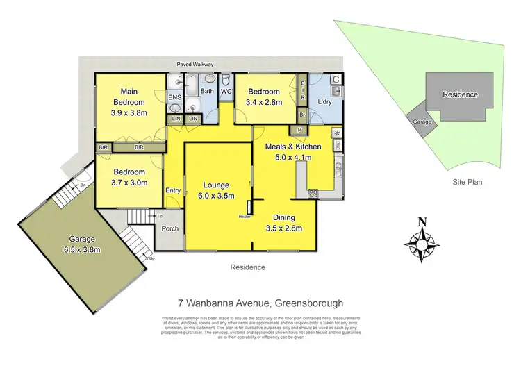 Floorplan of Homely house listing, 7 Wanbanna Avenue, Greensborough VIC 3088