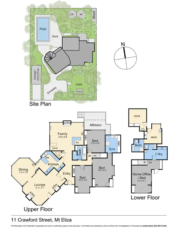 Floorplan of Homely house listing, 11 Crawford Street, Mount Eliza VIC 3930