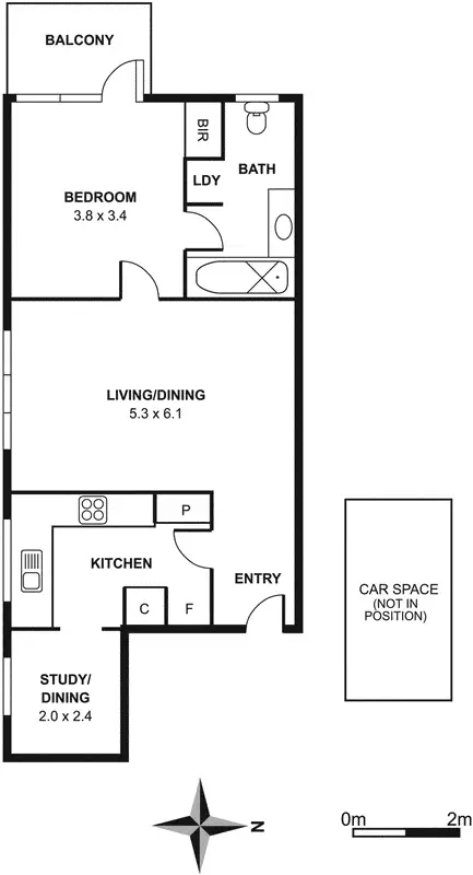Floorplan of Homely apartment listing, 11/41 Walsh Street, South Yarra VIC 3141